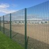 Lochrin 358 fencing installed around an industrial unit.