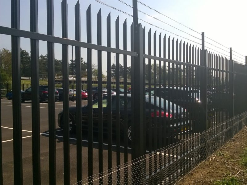 A high security fence made by Lochrin Bain.