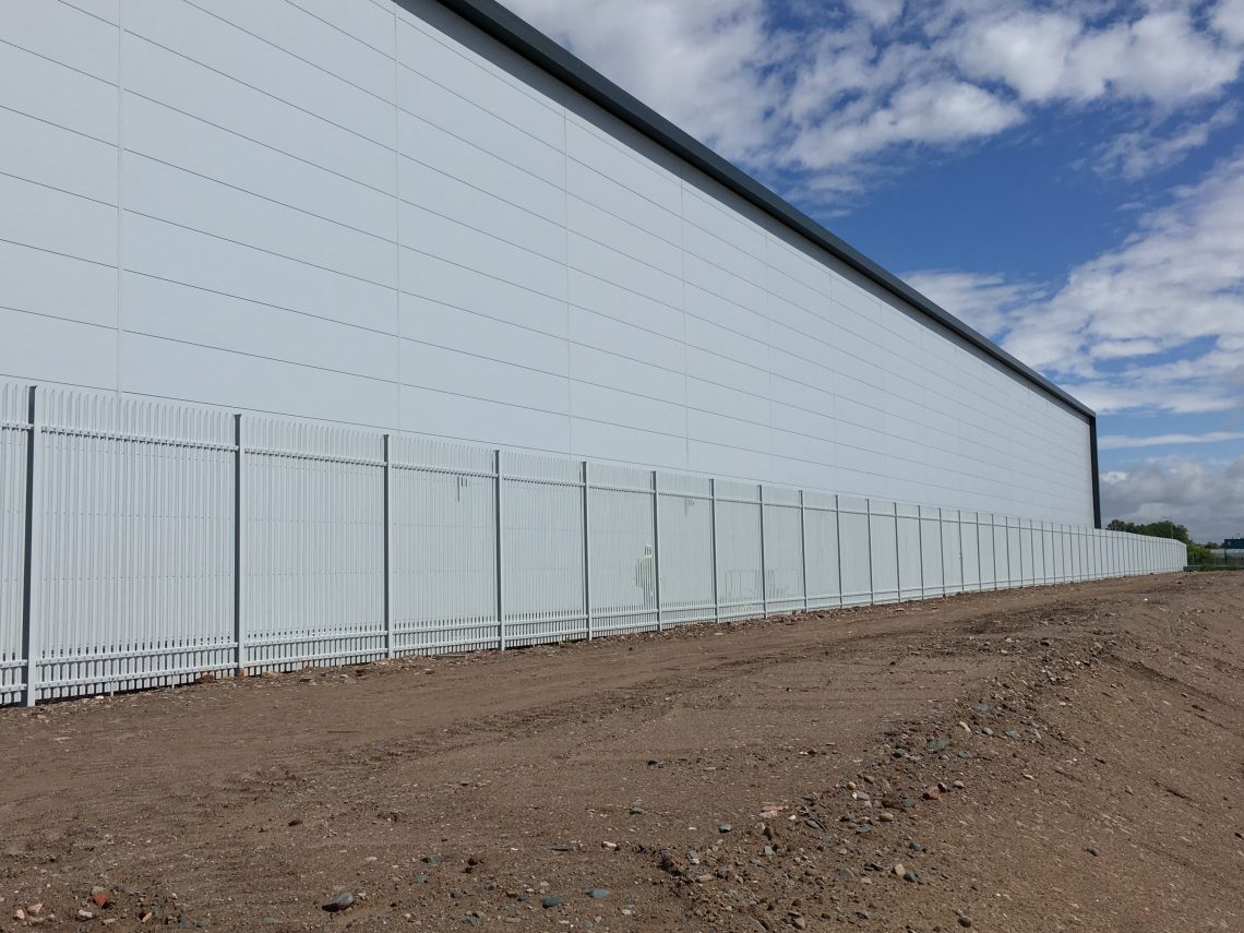 Lochrin Combi™ High Security Palisade fencing is perfectly suited for the protectiion of data centres.