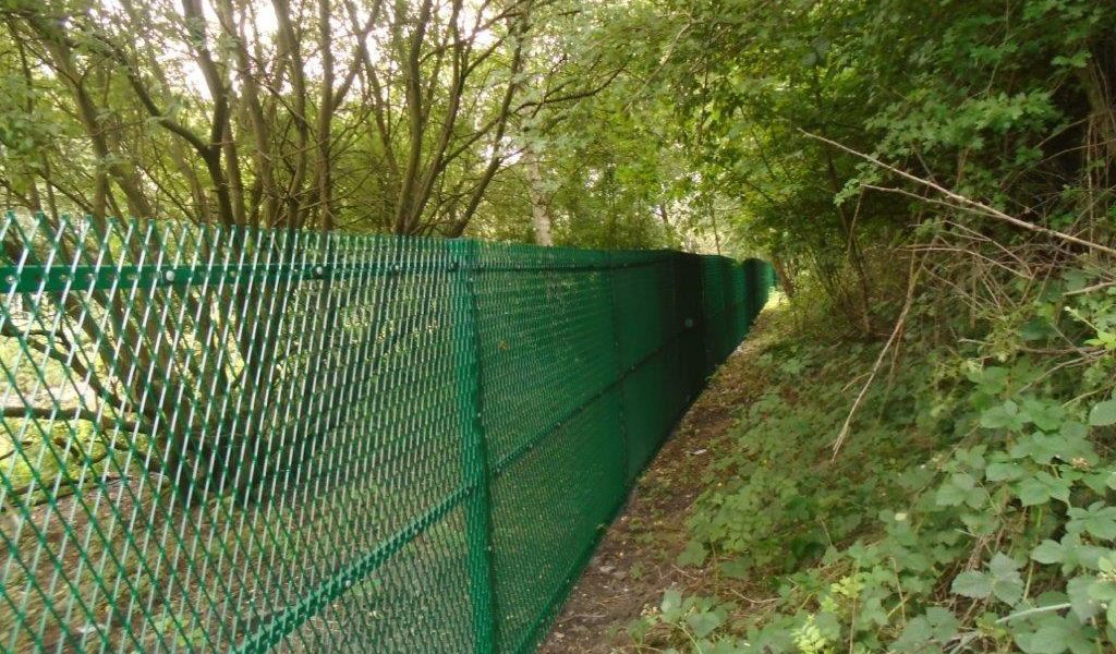 Lochrin ExGUARD expanded metal fencing.