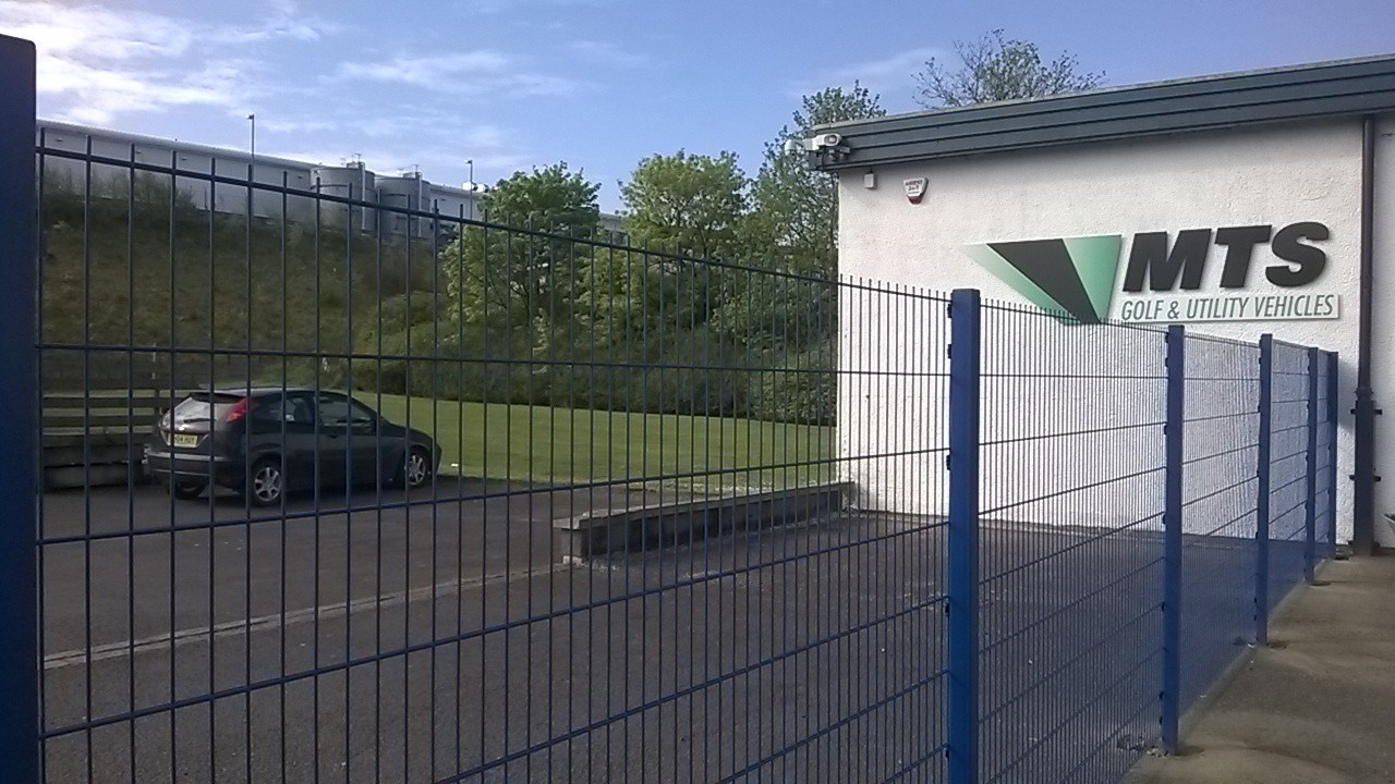 A Lochrin FlatGUARD™ fencing installation.