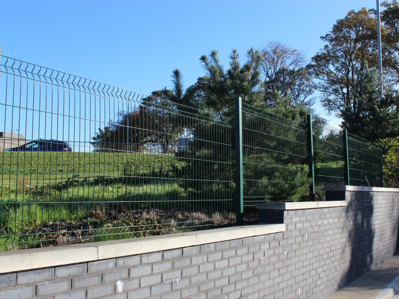 The Lochrin WaveGUARD™ mesh fencing system.
