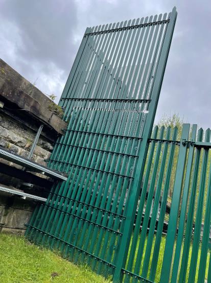 Water treatment works security fencing upgrade.